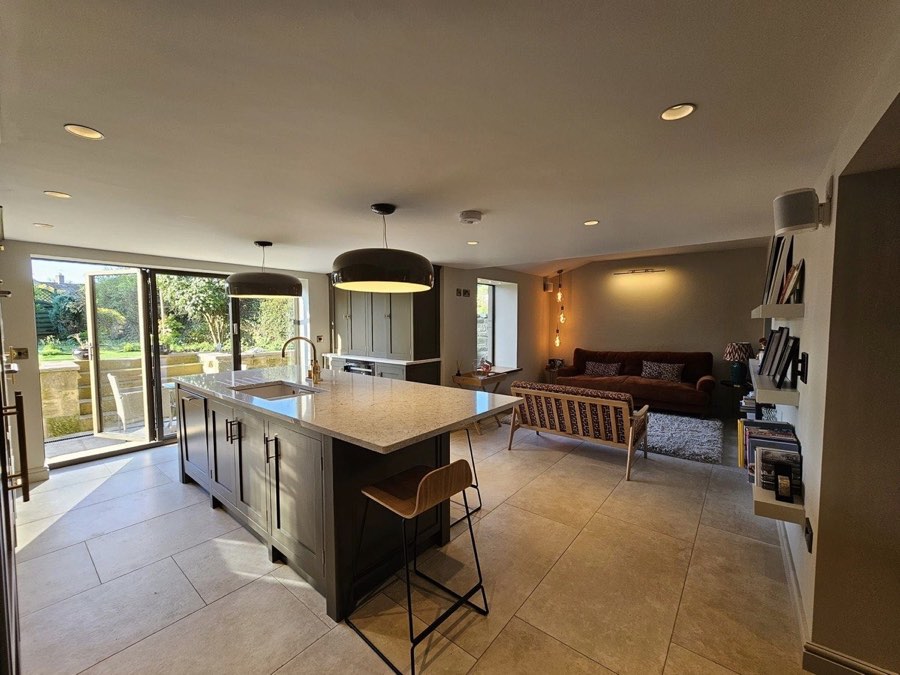 Freshly decorated wooden kitchen